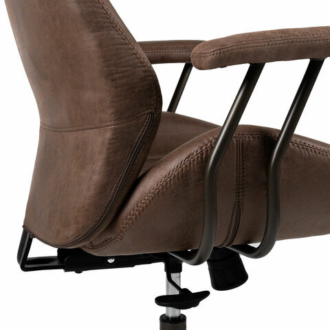 Кресло BRABIX PREMIUM Arizona EX-573, синхромеханизм, искусственная замша, коричневый, 532944