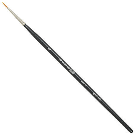 Кисти художественные набор 12 шт. в черном пенале, синтетика, BRAUBERG ART CLASSIC, № 0-20, 200967