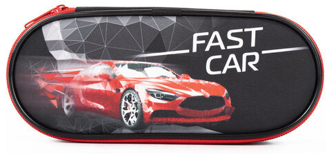 Пенал-футляр BRAUBERG, 1 отделение, ткань, 21x9x5 см, Fast car, 270376