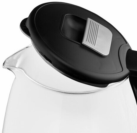 Чайник SCARLETT SC-EK27G80, 2 л, 1800 Вт, закрытый нагревательный элемент, стекло, черный