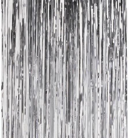 Дождик новогодний, КОМПЛЕКТ 5 штук, ширина 10 см, длина 2 м, серебристый, ЗОЛОТАЯ СКАЗКА, 592290