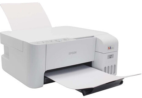МФУ струйное EPSON L3256 "3 в 1", А4, 33 стр./мин, 5760x1440, Wi-Fi, СНПЧ, белый корпус, C11CJ67524
