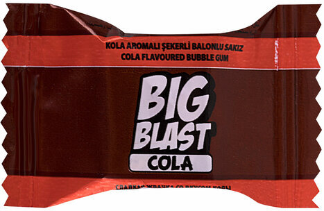 Жевательная резинка BIGBLAST со вкусом колы, 100 шт. по 4 г в шоу-боксе, ТУРЦИЯ, УТ-00002110