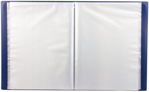 Папка 60 вкладышей STAFF, синяя, 0,5 мм, 225704