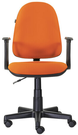 Кресло BRABIX "Prestige Start MG-312", эргономичная спинка, ткань, оранжевое, 531922