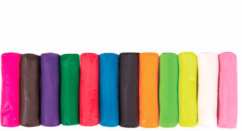 Пластилин на растительной основе (тесто для лепки) ЮНЛАНДИЯ, 12 цветов, 360 г, ведерко, 105504