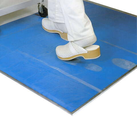 Коврик антибактериальный многослойный липкий 60х115 см, КОМПЛЕКТ 10 шт., 30 слоев