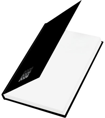 Ежедневник датированный 2026 145х215 мм, А5, STAFF, ламинированная обложка, "Black style", 117325