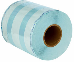 Рулон комбинированный со складкой 200 мм х 65 мм х 100 м EUROTYPE, для ПАРОВОЙ/ГАЗОВОЙ стерилизации