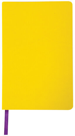 Ежедневник недатированный А5 138х213 мм BRAUBERG "Flex" под кожу, гибкий, 136 л., желтый, 111680