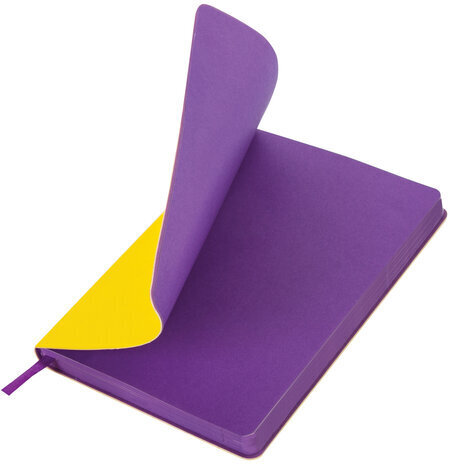 Ежедневник недатированный А5 138х213 мм BRAUBERG "Flex" под кожу, гибкий, 136 л., желтый, 111680