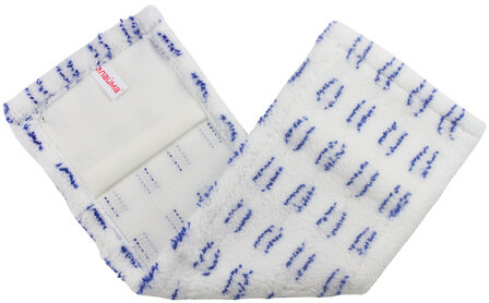 Насадка МОП плоская для швабры/держателя 40 см, карманы (ТИП К), микрофибра/абразив, упаковка, LAIMA, 601477