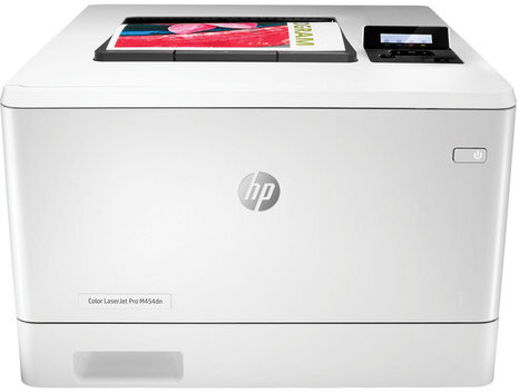 Принтер лазерный ЦВЕТНОЙ HP Color LaserJet Pro M454dn А4, 27 стр./мин, 50000 стр./мес., ДУПЛЕКС, сетевая карта, W1Y44A