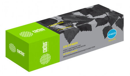 Картридж лазерный CACTUS (CS-CF402X) для HP LaserJet Pro M277n/dw/M252n/dw, желтый, ресурс 2300 стр.