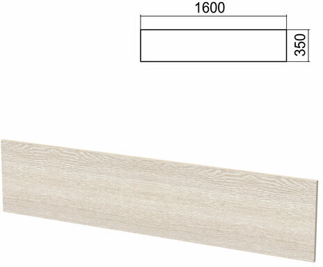 Экран к столам на металлокаркасе "Арго", шириной 1600 мм, ясень шимо