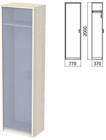 Шкаф для одежды ЧАСТЬ 1 "Арго", 560х370х2000 мм, ясень шимо