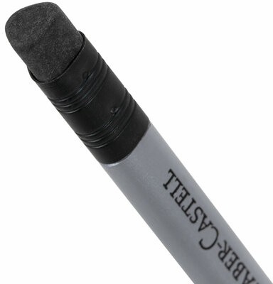 Карандаш чернографитный FABER-CASTELL, 1 шт., "Grip 2001", HB, трехгранный, с ластиком, 117200