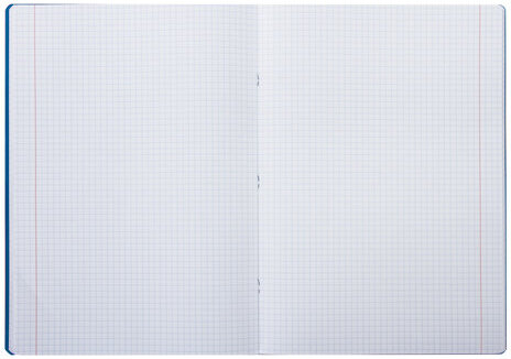 Тетрадь А4, 40 листов, BRAUBERG "Metropolis", скоба, клетка, обложка пластик, СИНИЙ, 403403