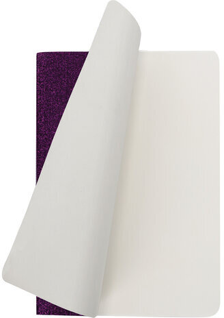 Тетрадь 48 л. в клетку обложка кожзам с блестками, сшивка, A5 (147х210мм), СИРЕНЕВЫЙ, BRAUBERG SPARKLE, 403853