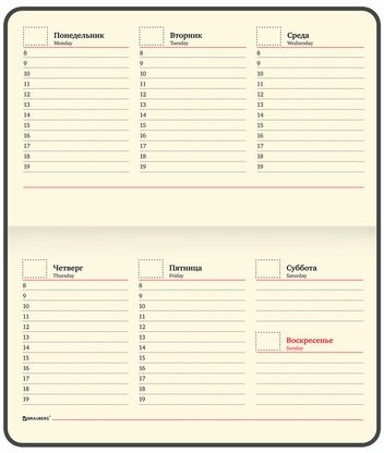 Еженедельник недатированный МАЛЫЙ ФОРМАТ 95х155 мм А6 BRAUBERG "Iguana", под кожу, 64 л., сиреневый, 114482