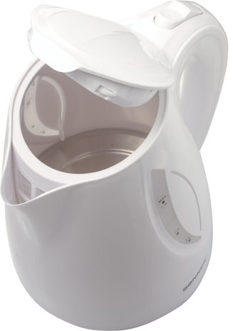 Чайник SONNEN KT-1758, 1,7 л, 2200 Вт, закрытый нагревательный элемент, пластик, белый, 453415