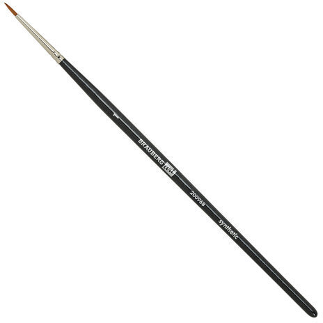 Кисти художественные набор 12 шт., в черной скрутке, синтетика, BRAUBERG ART CLASSIC, № 1-14 + веерная, 200968