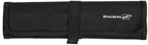 Кисти художественные набор 12 шт., в черной скрутке, синтетика, BRAUBERG ART CLASSIC, № 1-14 + веерная, 200968