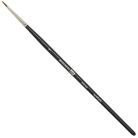 Кисти художественные набор 12 шт., в черной скрутке, синтетика, BRAUBERG ART CLASSIC, № 1-14 + веерная, 200968