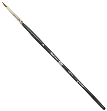 Кисти художественные набор 12 шт., в черной скрутке, синтетика, BRAUBERG ART CLASSIC, № 1-14 + веерная, 200968