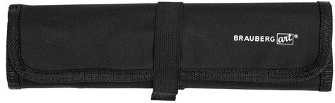 Кисти художественные набор 12 шт., в черной скрутке, синтетика, BRAUBERG ART CLASSIC, № 1-14 + веерная, 200968