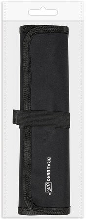 Кисти художественные набор 12 шт., в черной скрутке, синтетика, BRAUBERG ART CLASSIC, № 1-14 + веерная, 200968