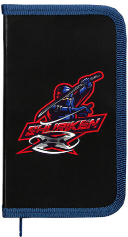 Пенал ПИФАГОР, 1 отделение, ламинированный картон, 19х11 см, "Shuriken", 271006