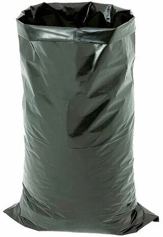 Мешки для мусора 160 л, черные, в пачке 20 шт., ПВД, 65 мкм, 90х120 см, ОСОБО ПРОЧНЫЕ, КБ "ПРОФИ"