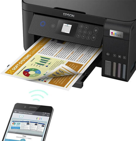 МФУ струйное EPSON L4260 "3 в 1", А4, 33 стр./мин, 5760x1440, ЖК-дисплей, Wi-Fi, СНПЧ, C11CJ63513