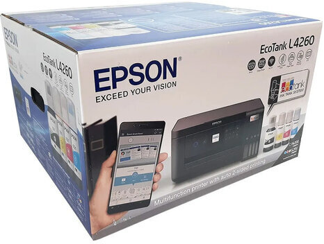 МФУ струйное EPSON L4260 "3 в 1", А4, 33 стр./мин, 5760x1440, ЖК-дисплей, Wi-Fi, СНПЧ, C11CJ63513