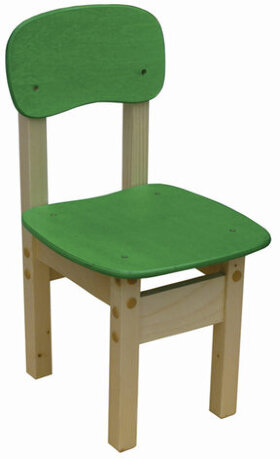Стул детский &quot;Яблочко-2&quot;, рост 2 (115-130 см), фанера/дерево, зеленый
