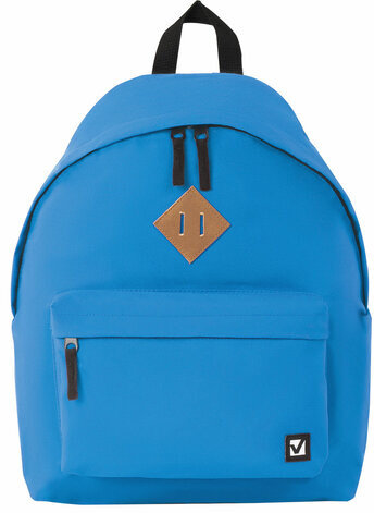 Рюкзак BRAUBERG, универсальный, сити-формат, один тон, голубой, 20 литров, 41х32х14 см, 225374