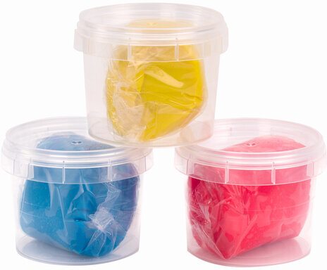 Пластилин на растительной основе (тесто для лепки) ЮНЛАНДИЯ, 3 цвета, 270 г, картонный рукав, 105507