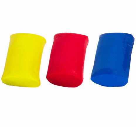 Пластилин на растительной основе (тесто для лепки) ЮНЛАНДИЯ, 3 цвета, 270 г, картонный рукав, 105507