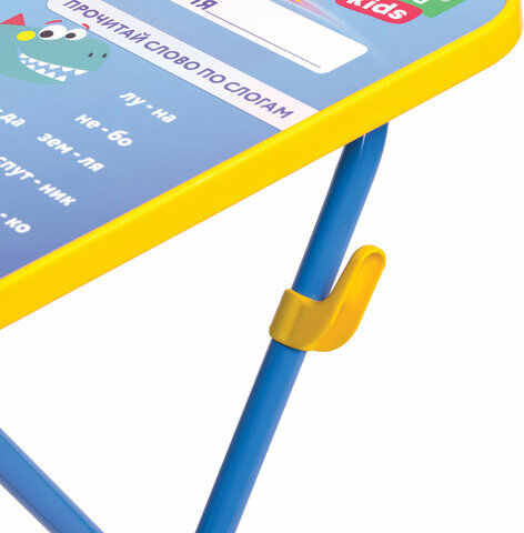 Комплект детской мебели голубой КОСМОС: стол + стул, пенал, BRAUBERG NIKA KIDS, 532634
