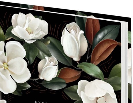 Ежедневник датированный 2026 145х215 мм, А5, STAFF, ламинированная обложка, "Магнолия", 117326