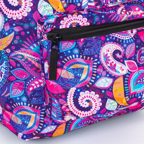 Рюкзак BRAUBERG, универсальный, сити-формат, Восточный узор теплый, 20 литров, 41х32х14 см, 228850