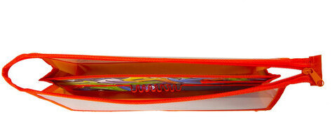 Папка для труда BRAUBERG А4, 2 отделения, пластик, молния сверху, органайзер, "Graffitti", 229132