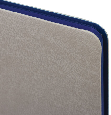 Блокнот А5 (148x218 мм), BRAUBERG "Metropolis Mix", под кожу, 80 л., клетка, серый, 111041