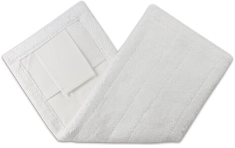 Насадка МОП плоская для швабры/держателя 40 см, уши/карманы (ТИП У/К), микрофибра, упаковка, LAIMA, 601479