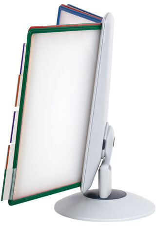 Демосистема настольная на 10 панелей, с 10 цветными панелями А4, вращающаяся, BRAUBERG, 235337