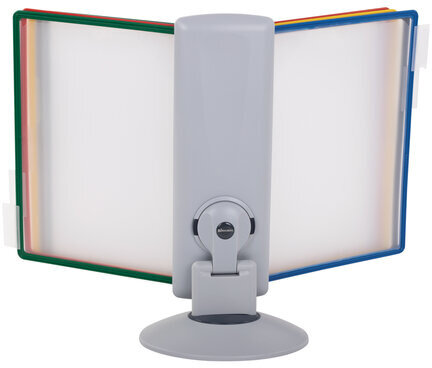 Демосистема настольная на 10 панелей, с 10 цветными панелями А4, вращающаяся, BRAUBERG, 235337