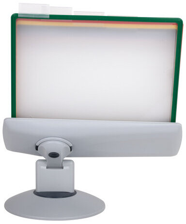 Демосистема настольная на 10 панелей, с 10 цветными панелями А4, вращающаяся, BRAUBERG, 235337