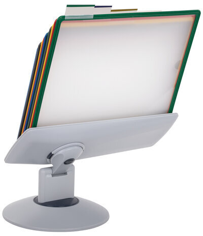 Демосистема настольная на 10 панелей, с 10 цветными панелями А4, вращающаяся, BRAUBERG, 235337