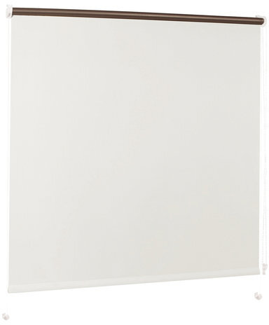 Штора рулонная светонепроницаемая (Блэкаут) BRABIX 80х175 см, белый/серебро, 606013